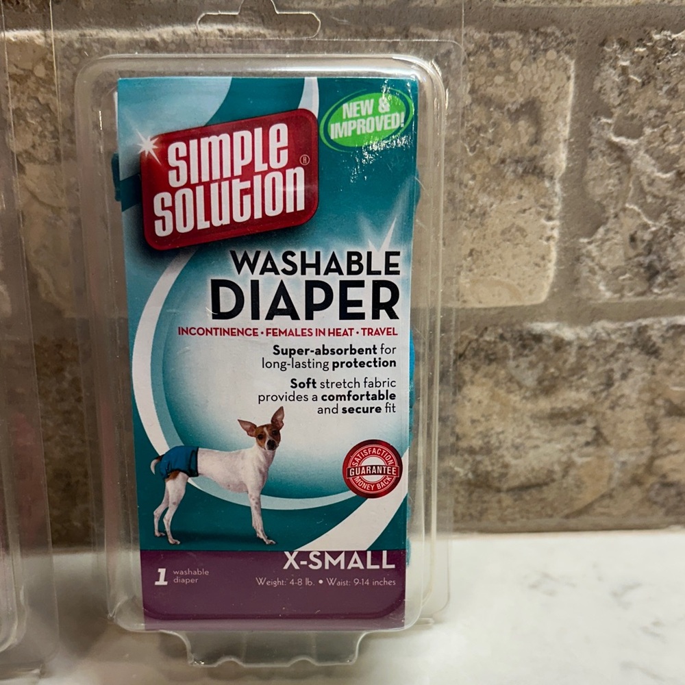 Washable Dog Diaper Cover-Ups - Pink and Turquoise Brand New - Picture 4 of 8